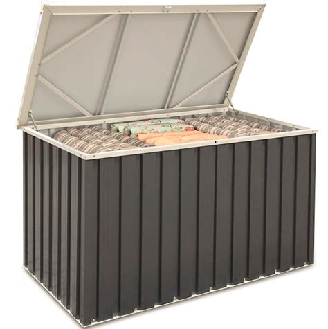 dual deck protector boxes metal|Metal Deck Box W/ Resin Lid, Galvanized Steel, Resin Lid and .